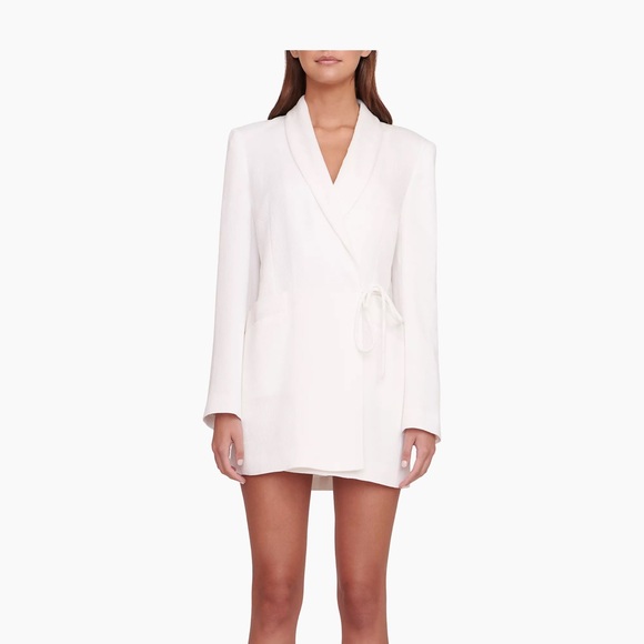 NWOT Staud Everly Blazer Wrap Minidress - Picture 1 of 7